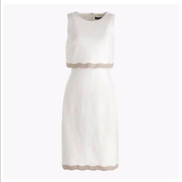 J. Crew Going Places dress in linen in white - Picture 2 of 5